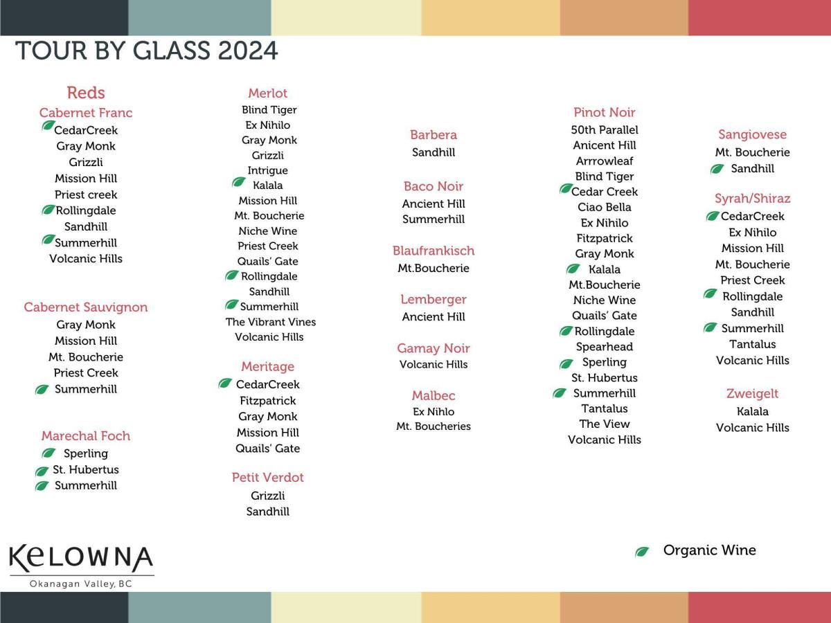Tour By Glass 2024 - Red