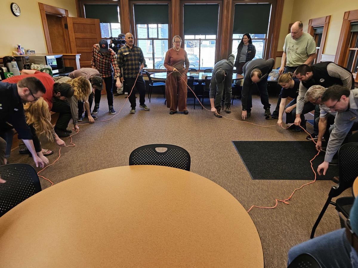 Leave No Trace Training participants got to participate in a “where we’re all from” activity that helped break the ice.