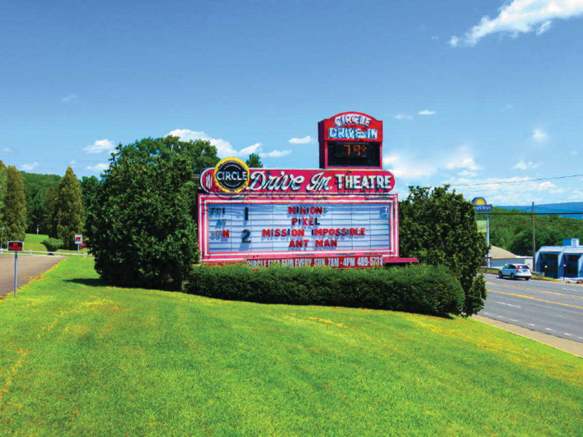 The Circle Drive-In Theater Sign in Scranton, PA