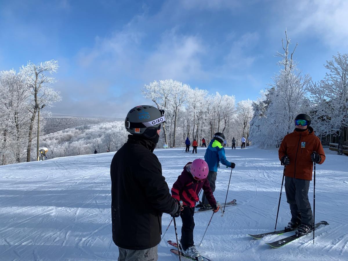 Beautiful views on a family ski trip at Seven Springs