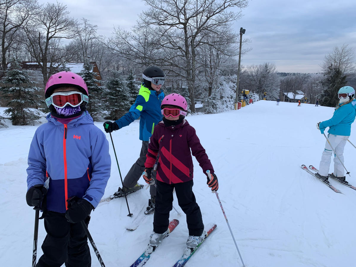 Kids skiing at Seven Springs