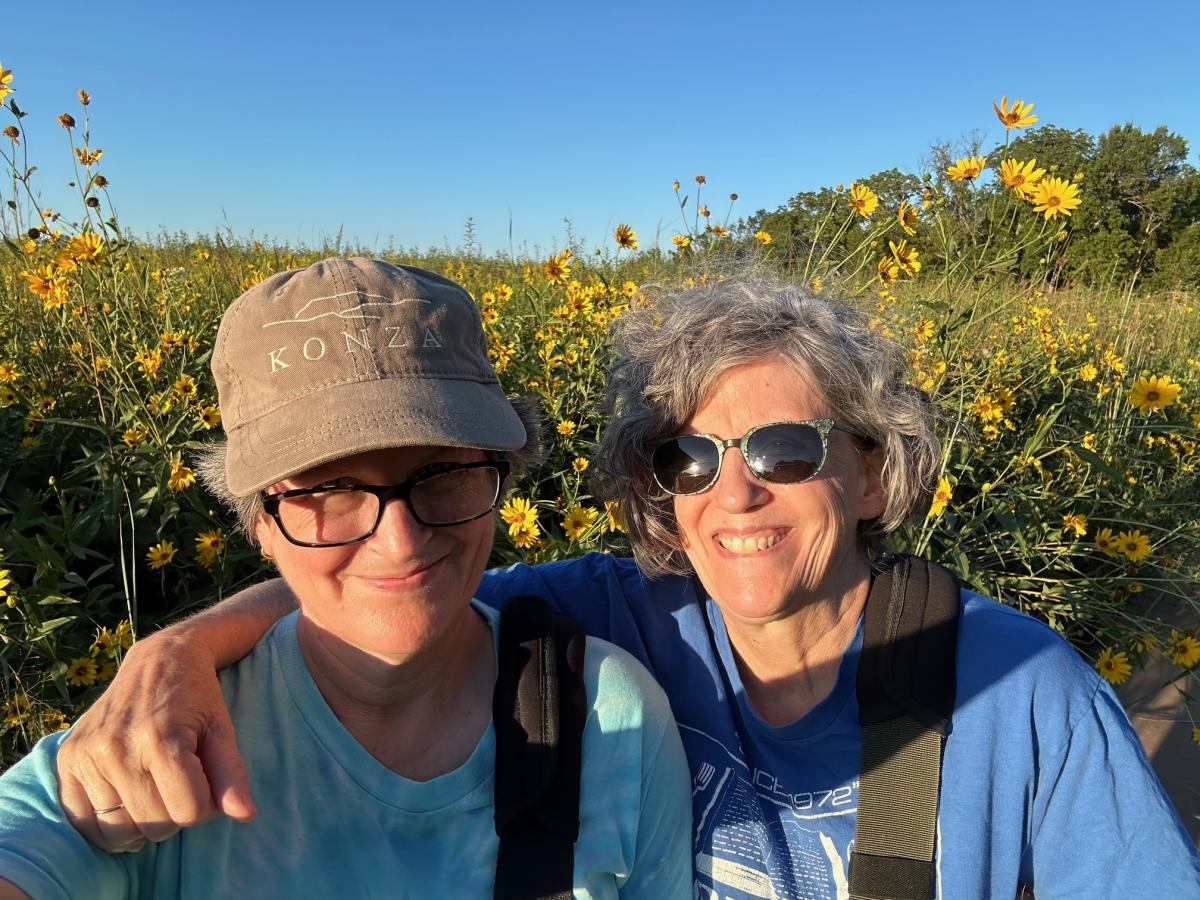 Rockefeller Native Prairie Kelly and Lisa