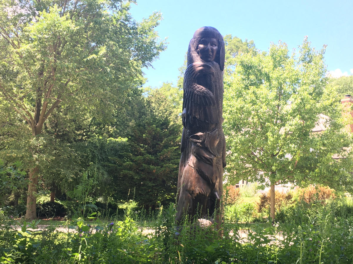Effigy Tree Sculpture by Harry Whitehorse