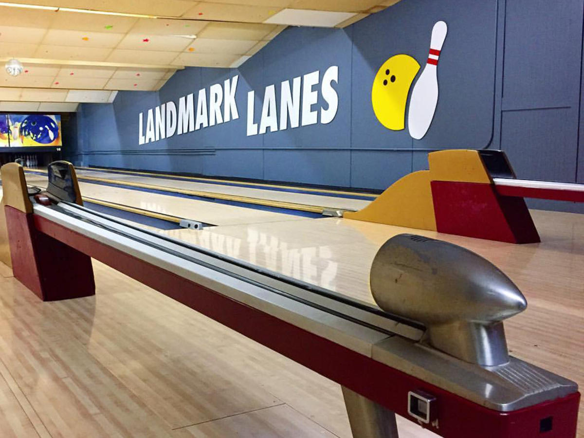 The bowling lanes at Landmark Lanes on Milwaukee East Side