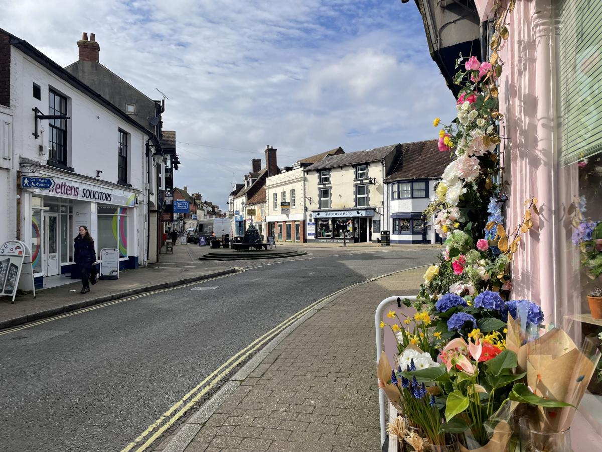 Centre of Ringwood town in the New Forest