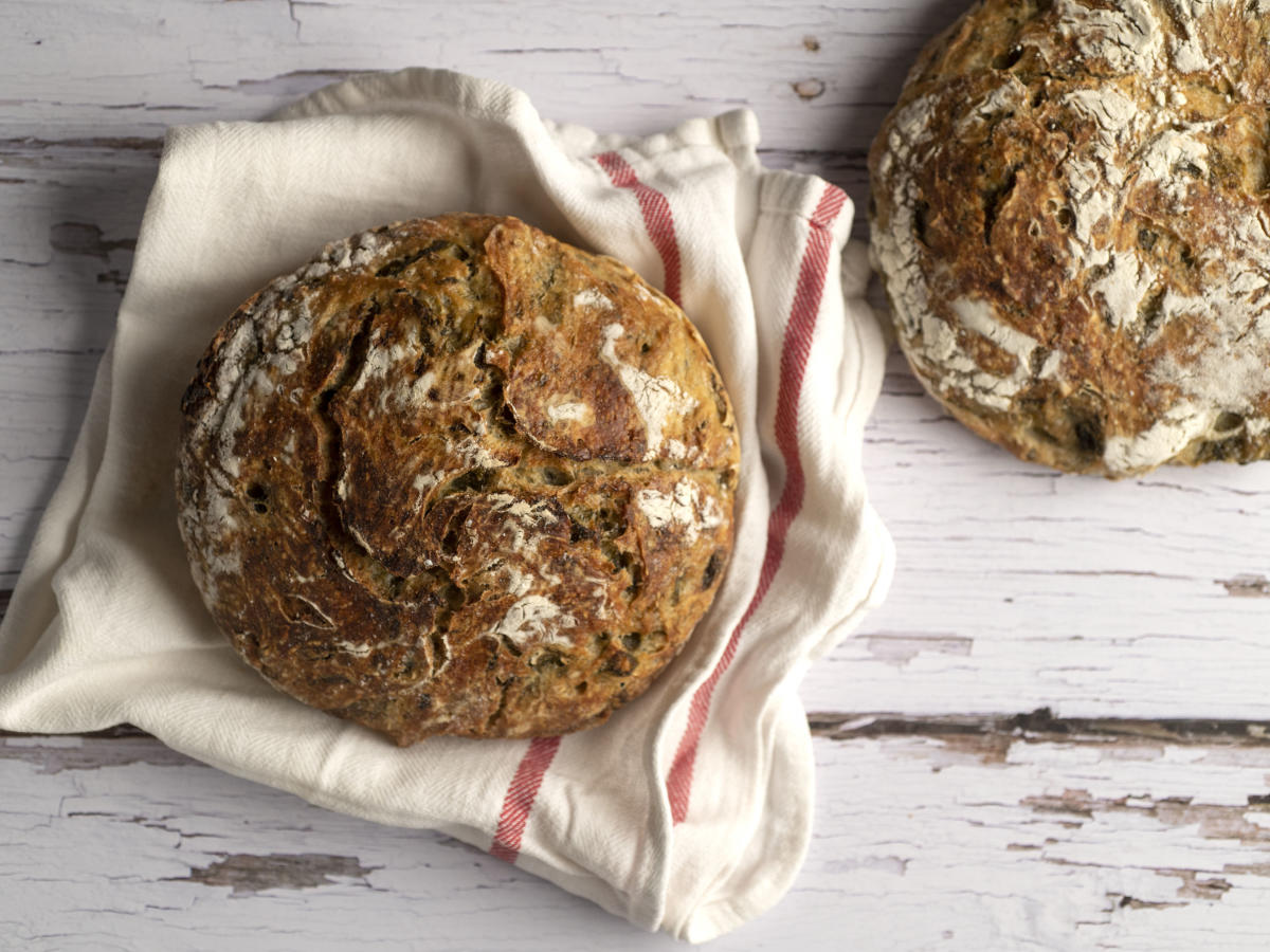 Home-baked bread