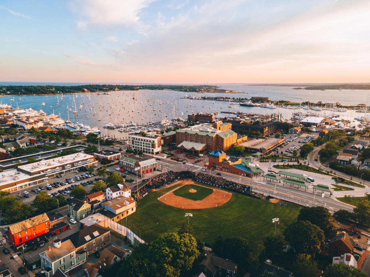 Downtown Newport Aerial
