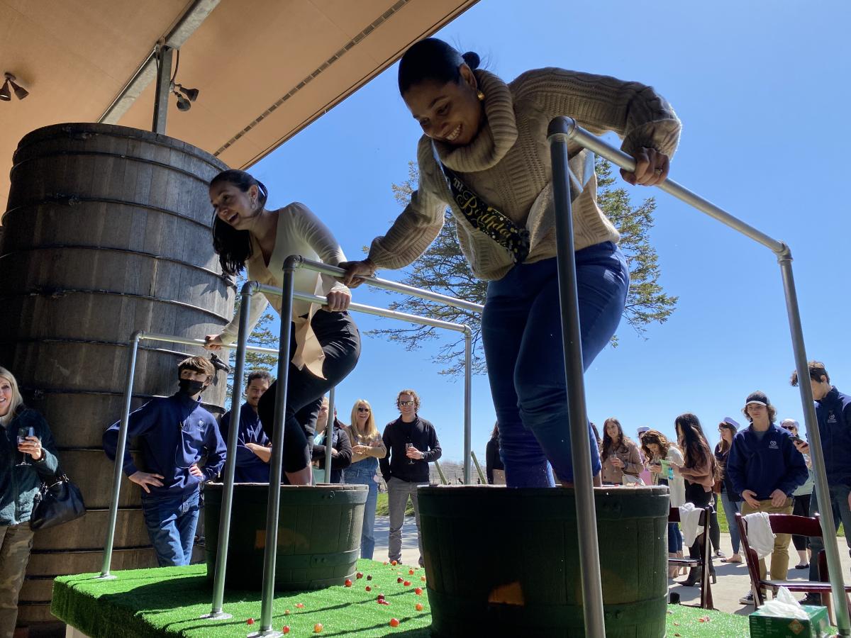 Grape Stomping Newport Vineyards