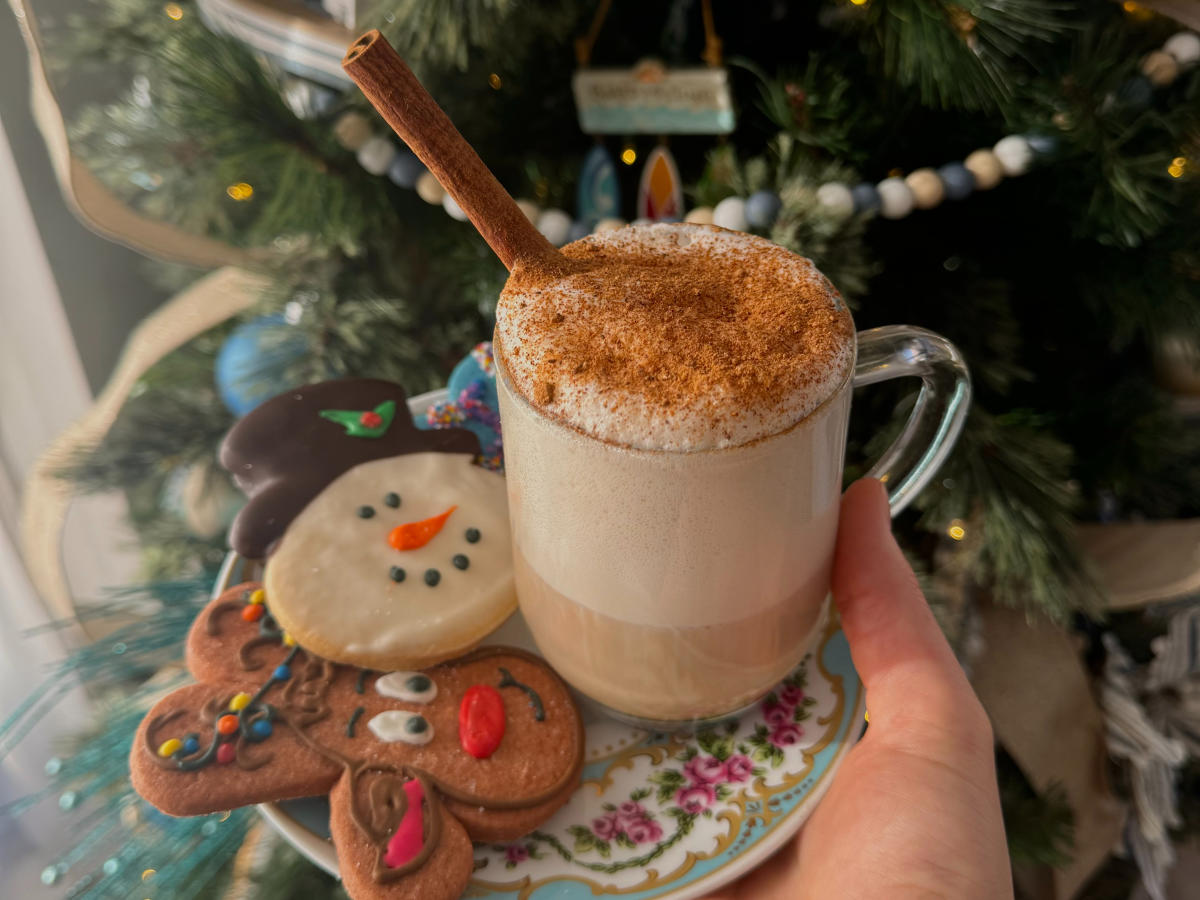 CRU Cafe Egg Nog Latte