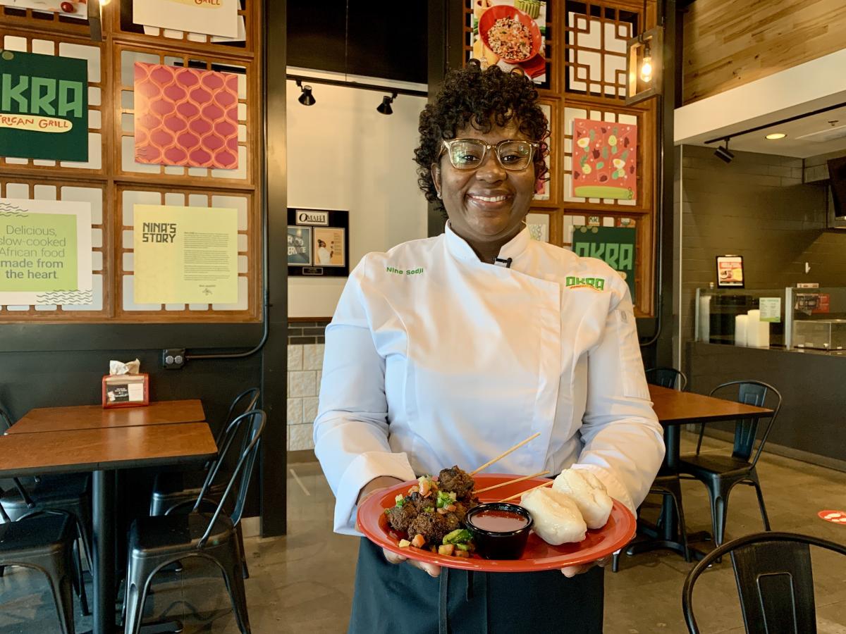 Chef Nina Sodji of Okra African Grill