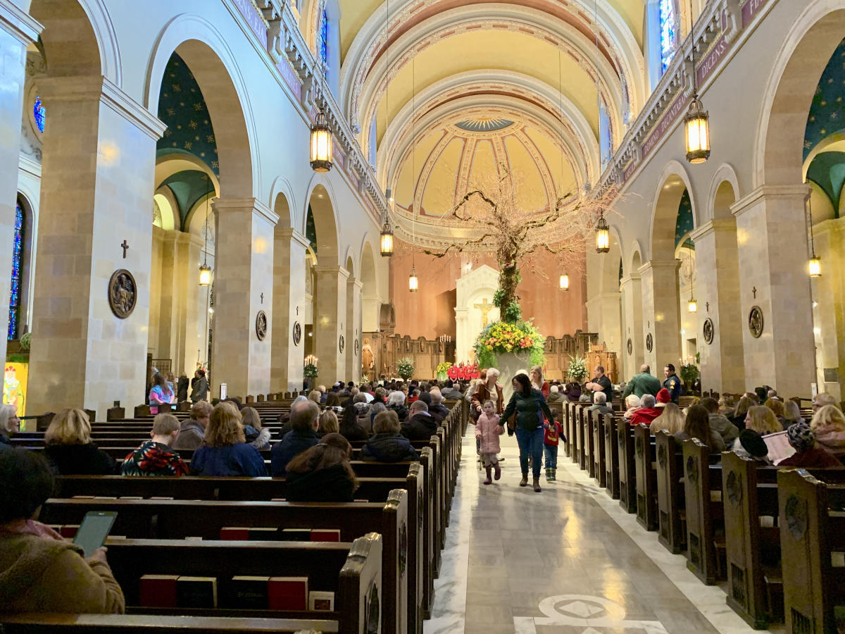 Cathedral Flower Festival interior