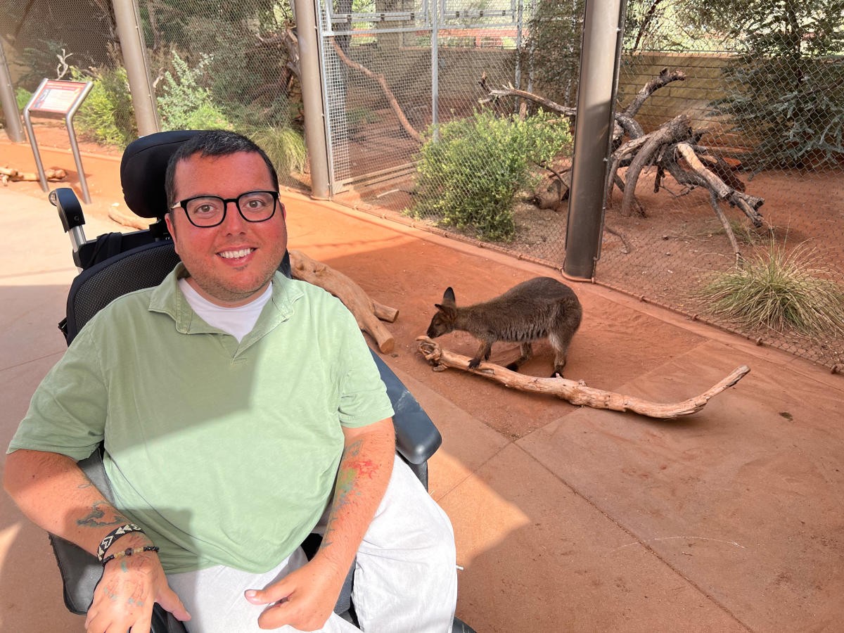 Cory Lee smiling at The Living Desert