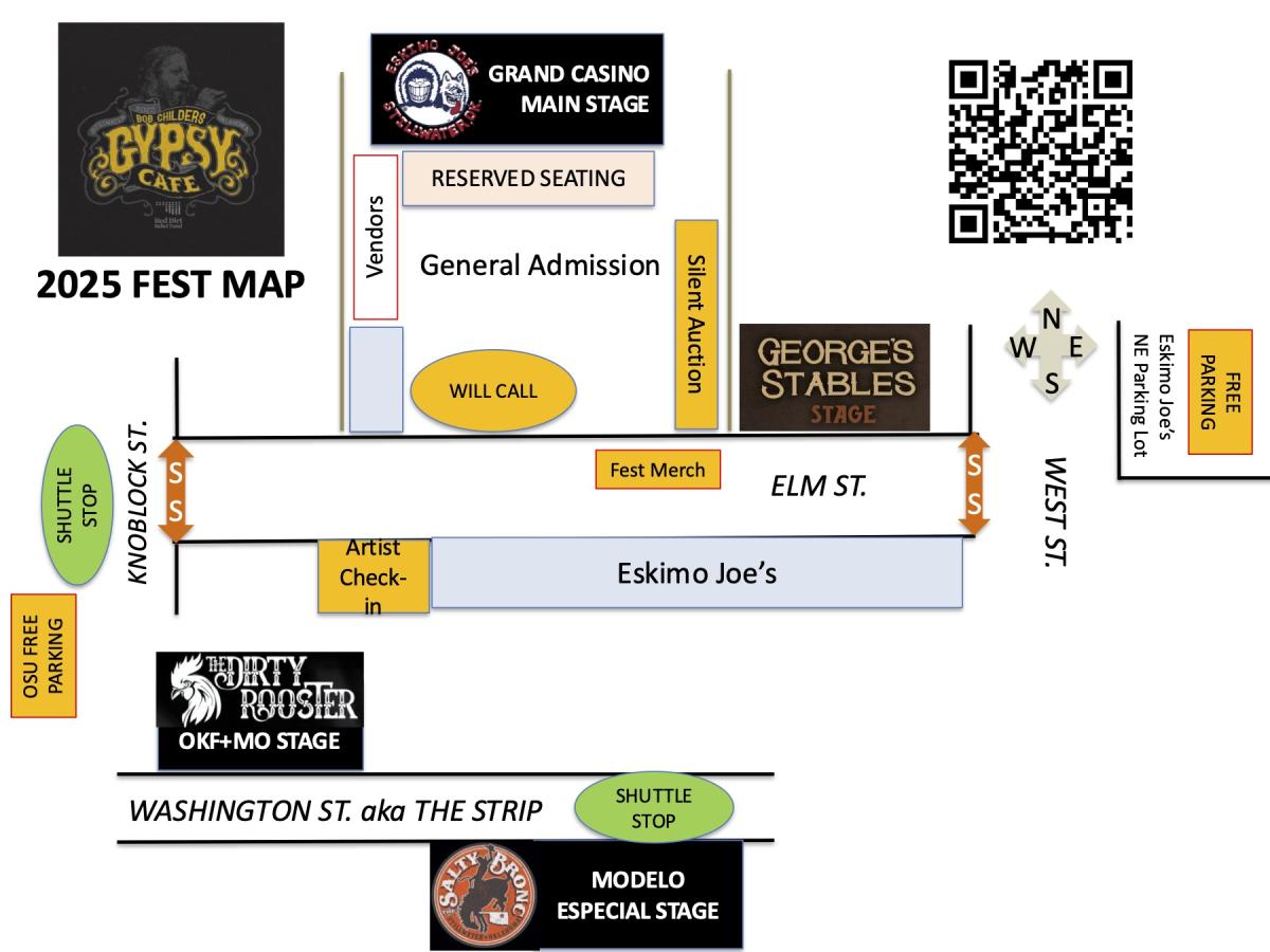 2025 Gypsy Cafe Festival Map