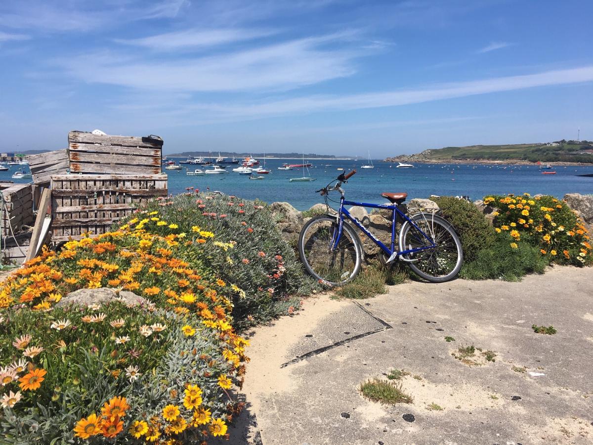 Bike at Town Beach St. Mary's