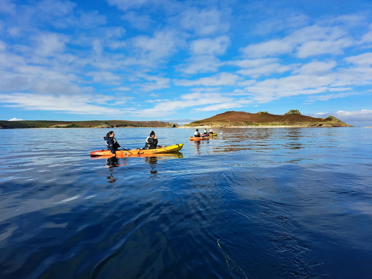 Kayakers off Nornour