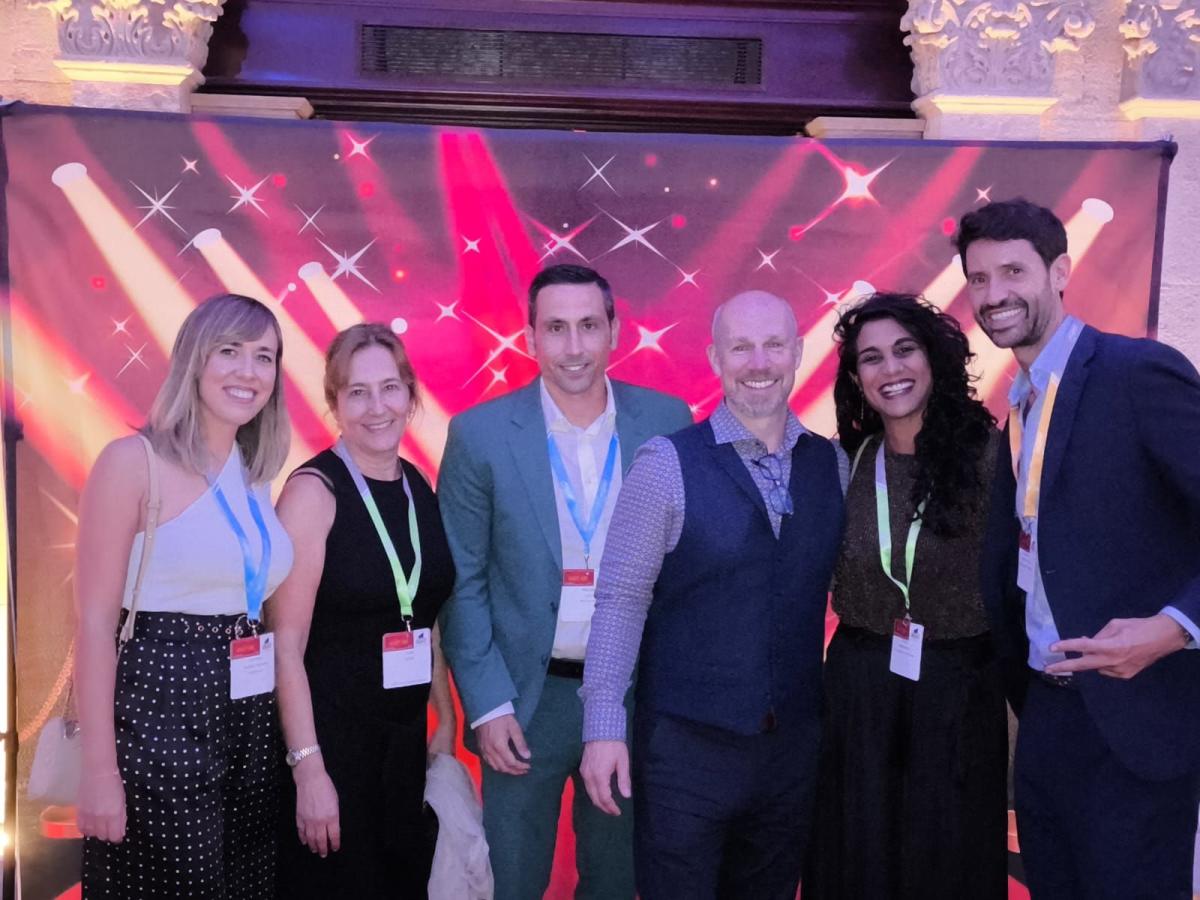 The team form Madrid Convention Bureau at Simpleview EMEA Summit in Bristol, England