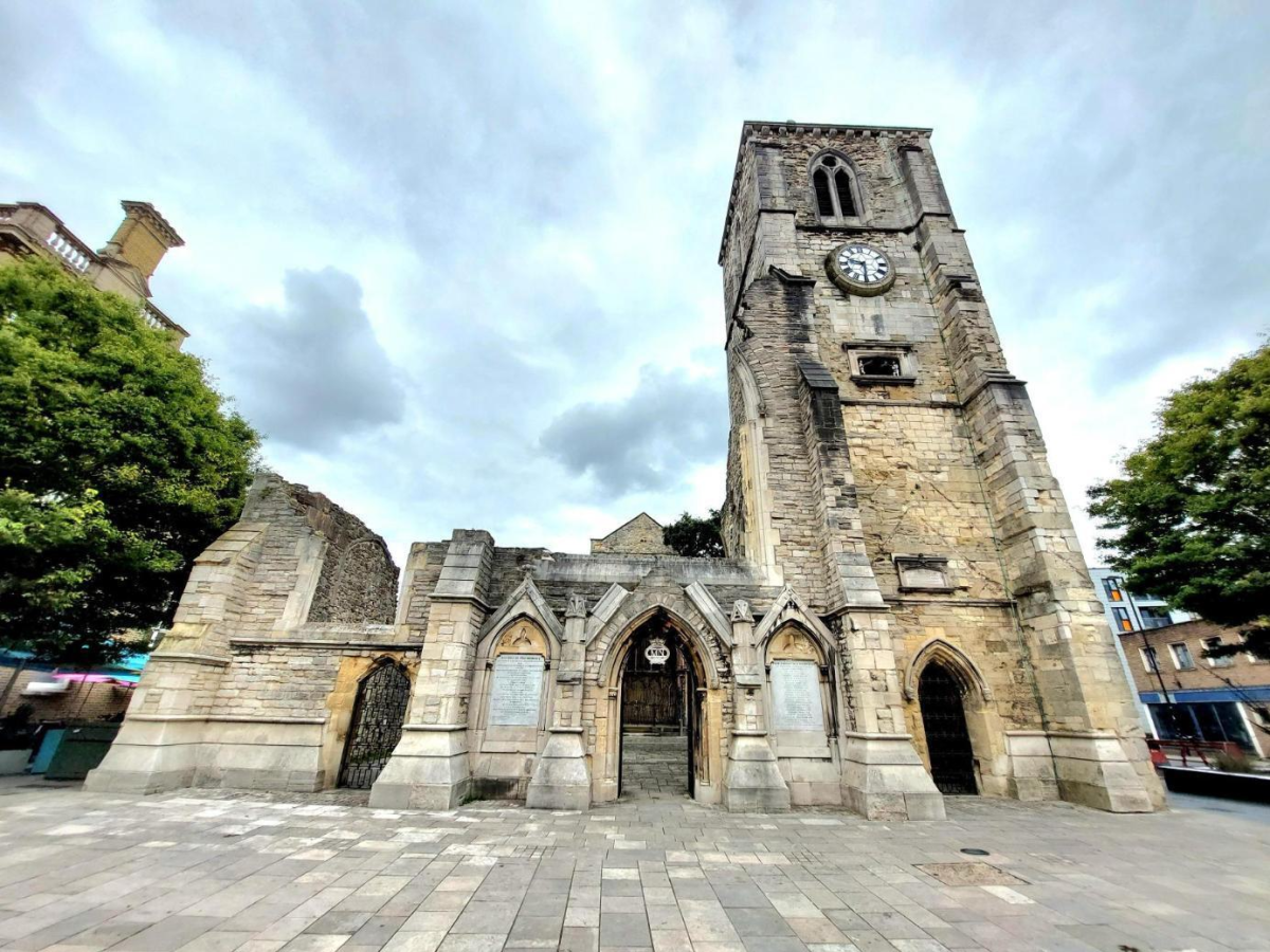 Frontage of Holyrood Church