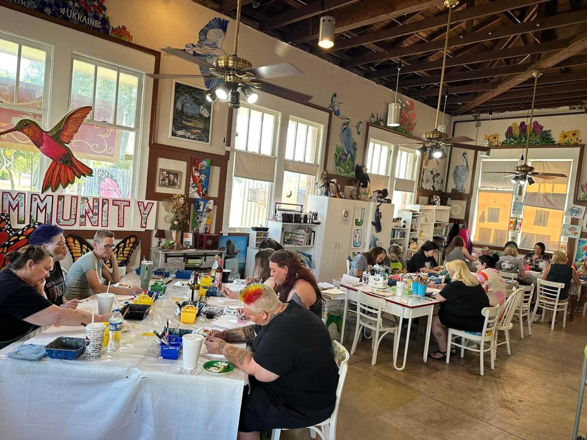 Paint-and-sip party at Lori's Art Depot in Slidell