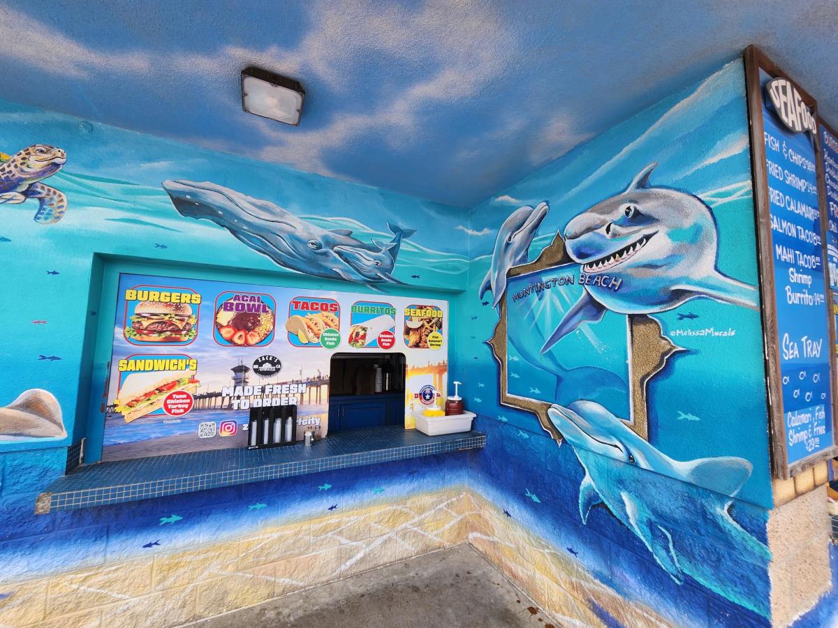 Zack's by the Beach mural