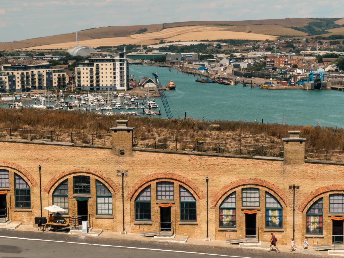 Newhaven fort, river and town