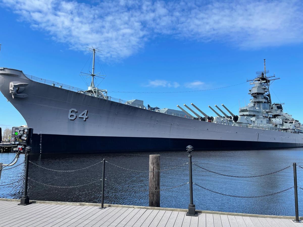 Battleship Wisconsin at the Nauticus Museum in Norfolk Virginia