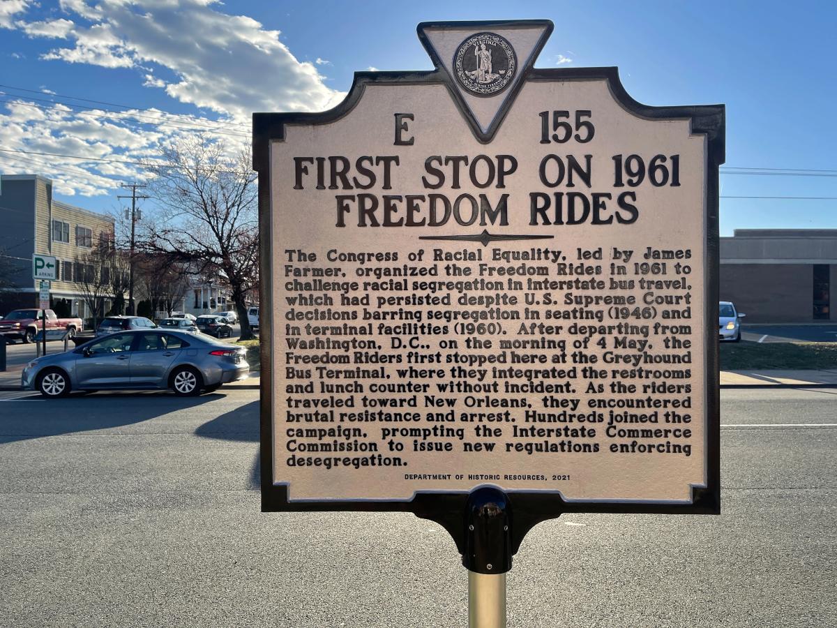 Fredericksburg Civil Rights Trail Marker