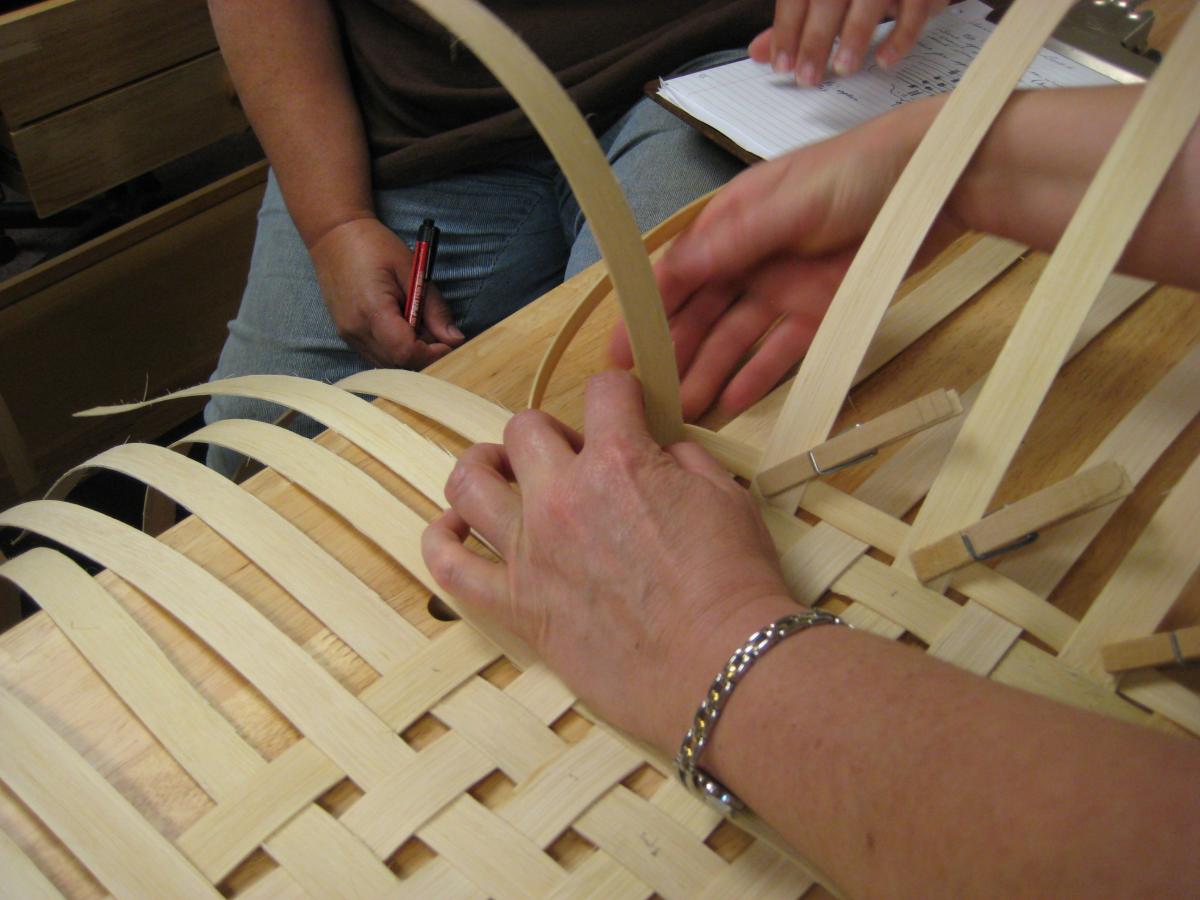 Adirondack Folk School Basket Weaving