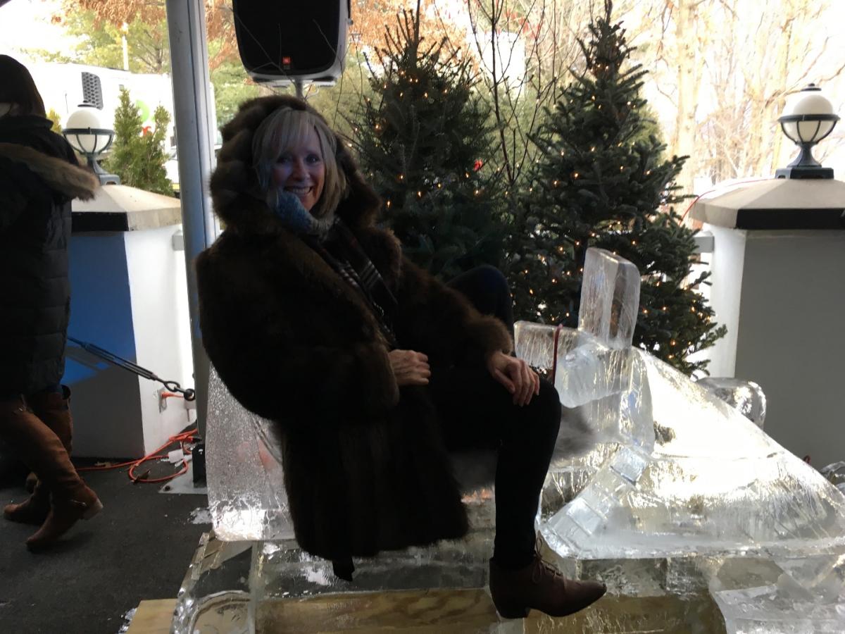 Maureen at the Glacier Ice Bar & Lounge