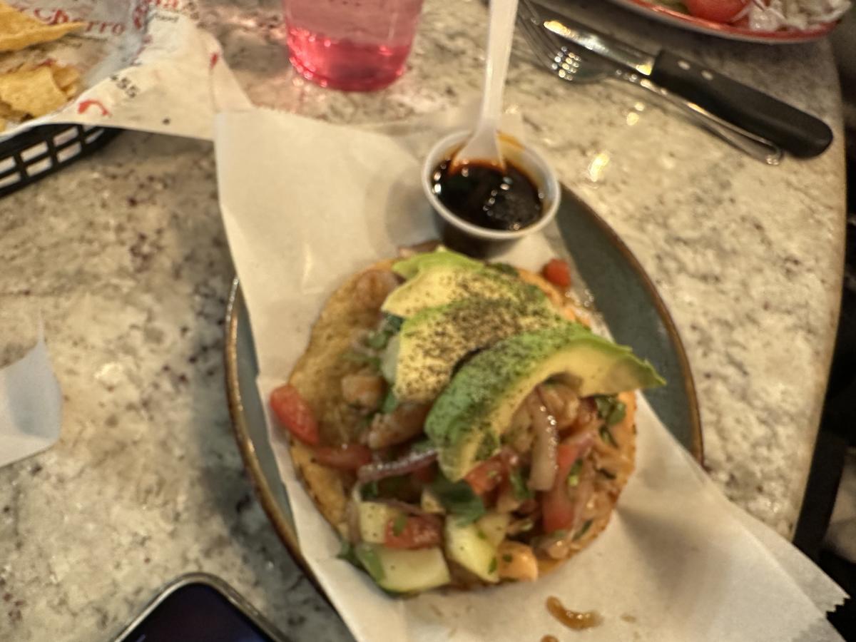 Taco with avocado