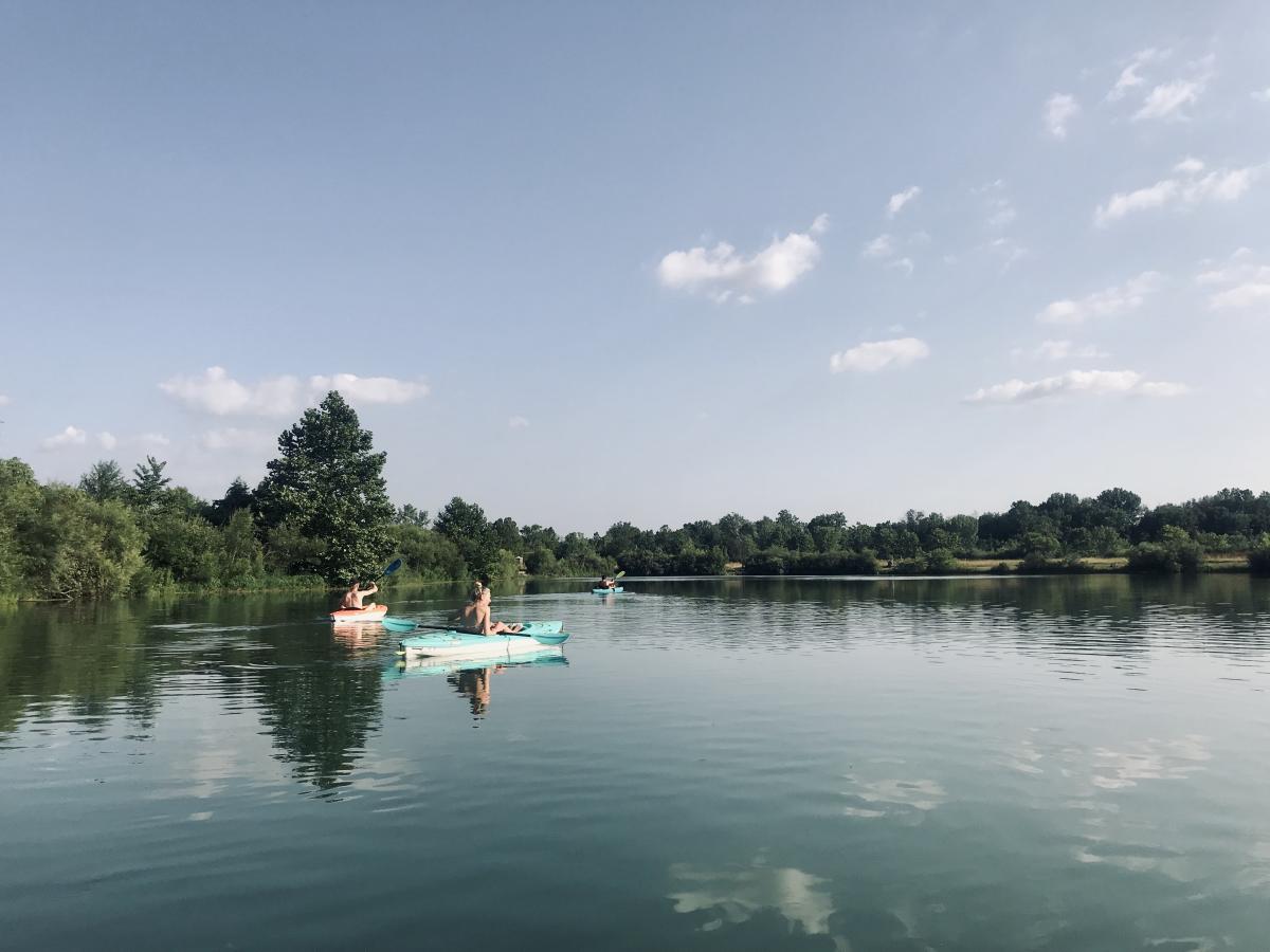 Kayaking at Fairfield Lakes