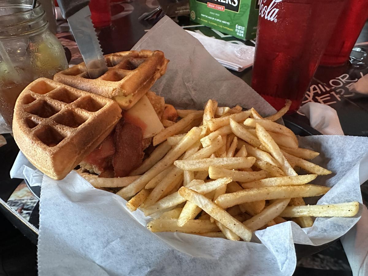 Texan Chicken and Waffles and Fries