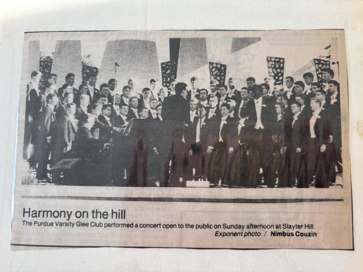 Purdue Varsity Glee Club 1990