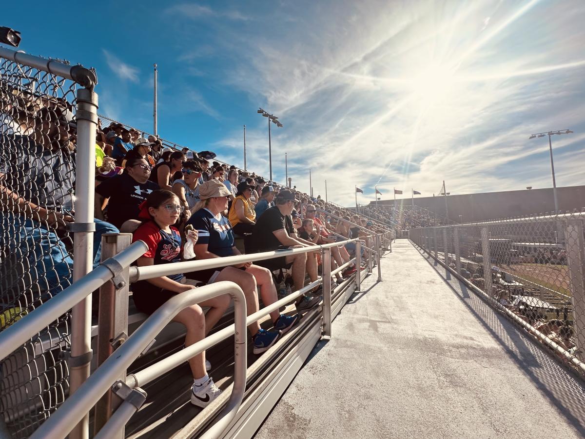 Fans watching AUSL at Wilkins Stadium