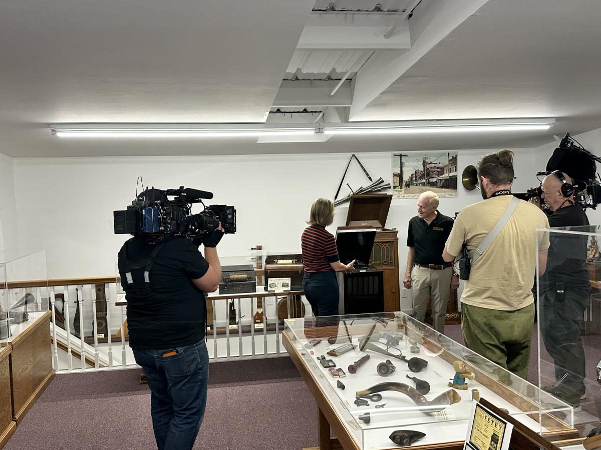 Samantha Brown Crew at Virginia Musical Museum