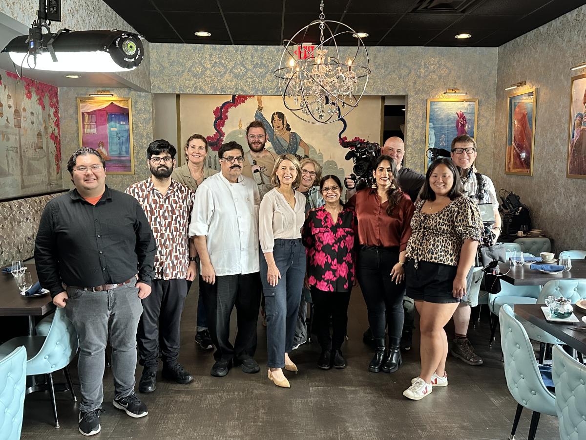 Samantha Brown Crew at Masala Craft