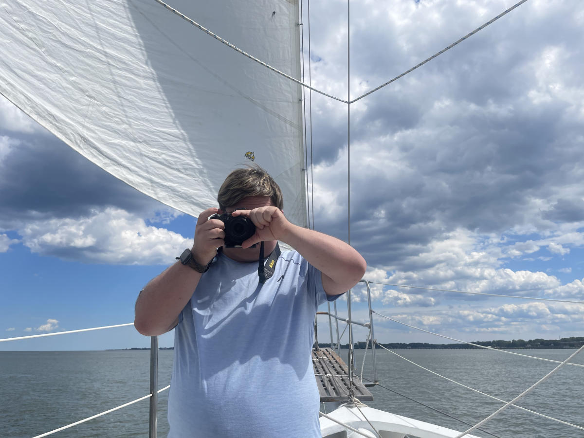 Houston on the Schooner Alliance ll