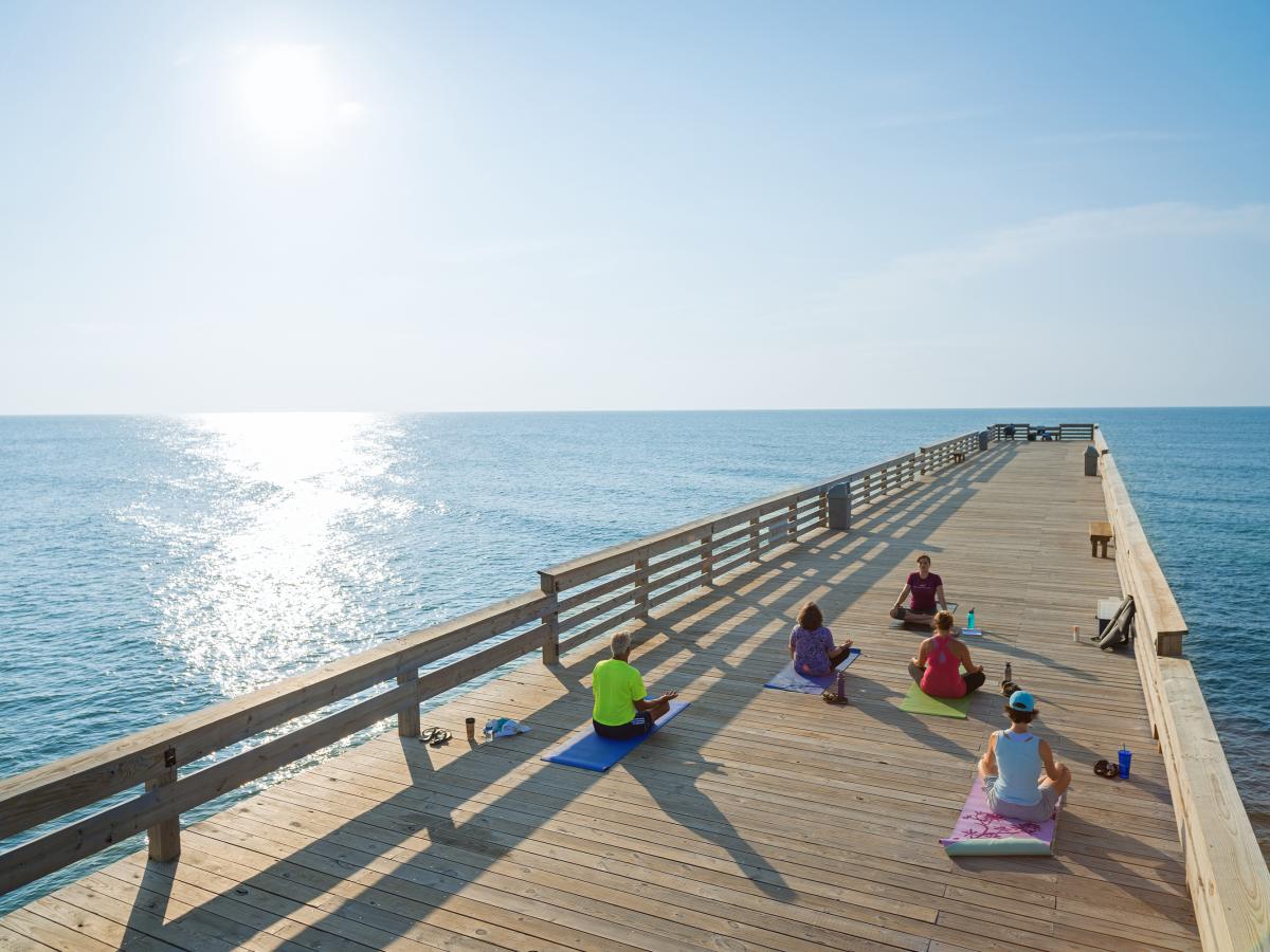 Yoga on The Wrightsville Beach Pier