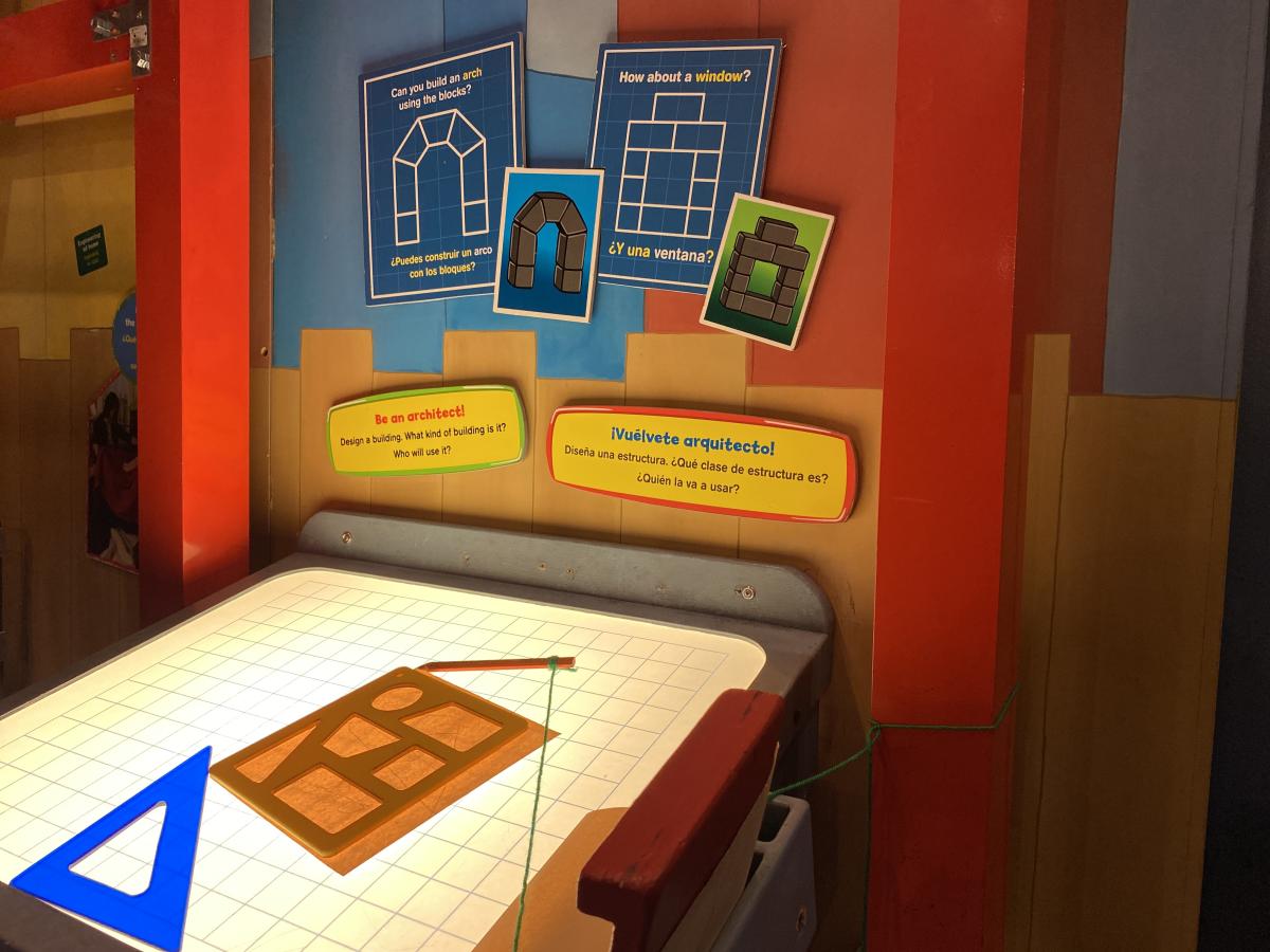 Drafting Table at The Woodlands Children's Museum