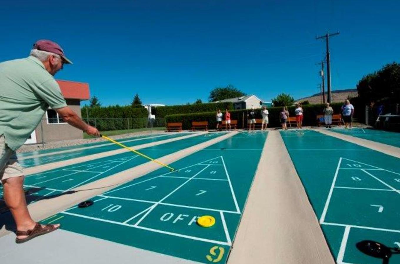 Holiday Park Resort shuffleboard court