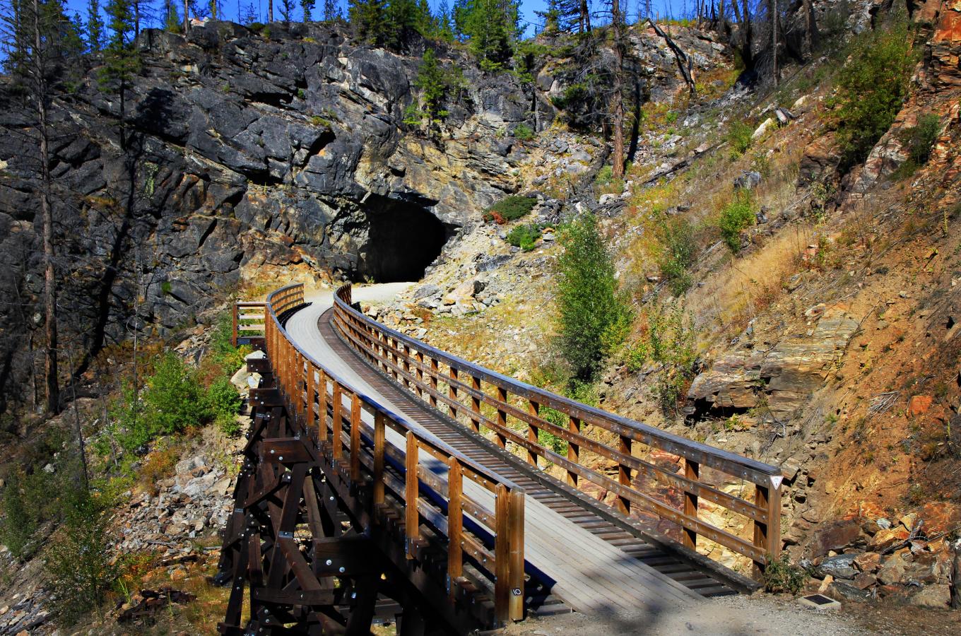 Trestle and tunnel