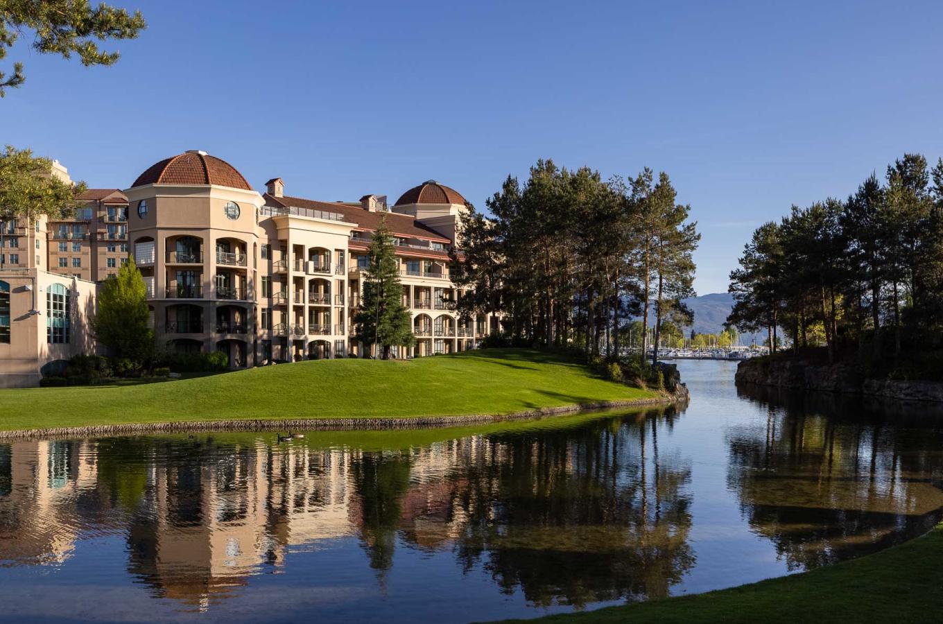 Exterior facing Okanagan Lake