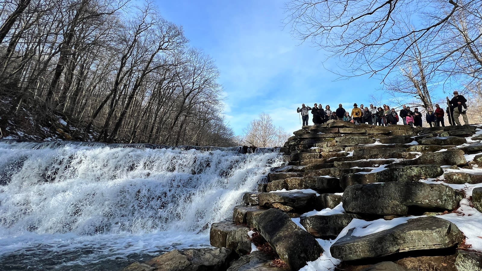 Jones Mill Run Dam makes a great spot for photos.