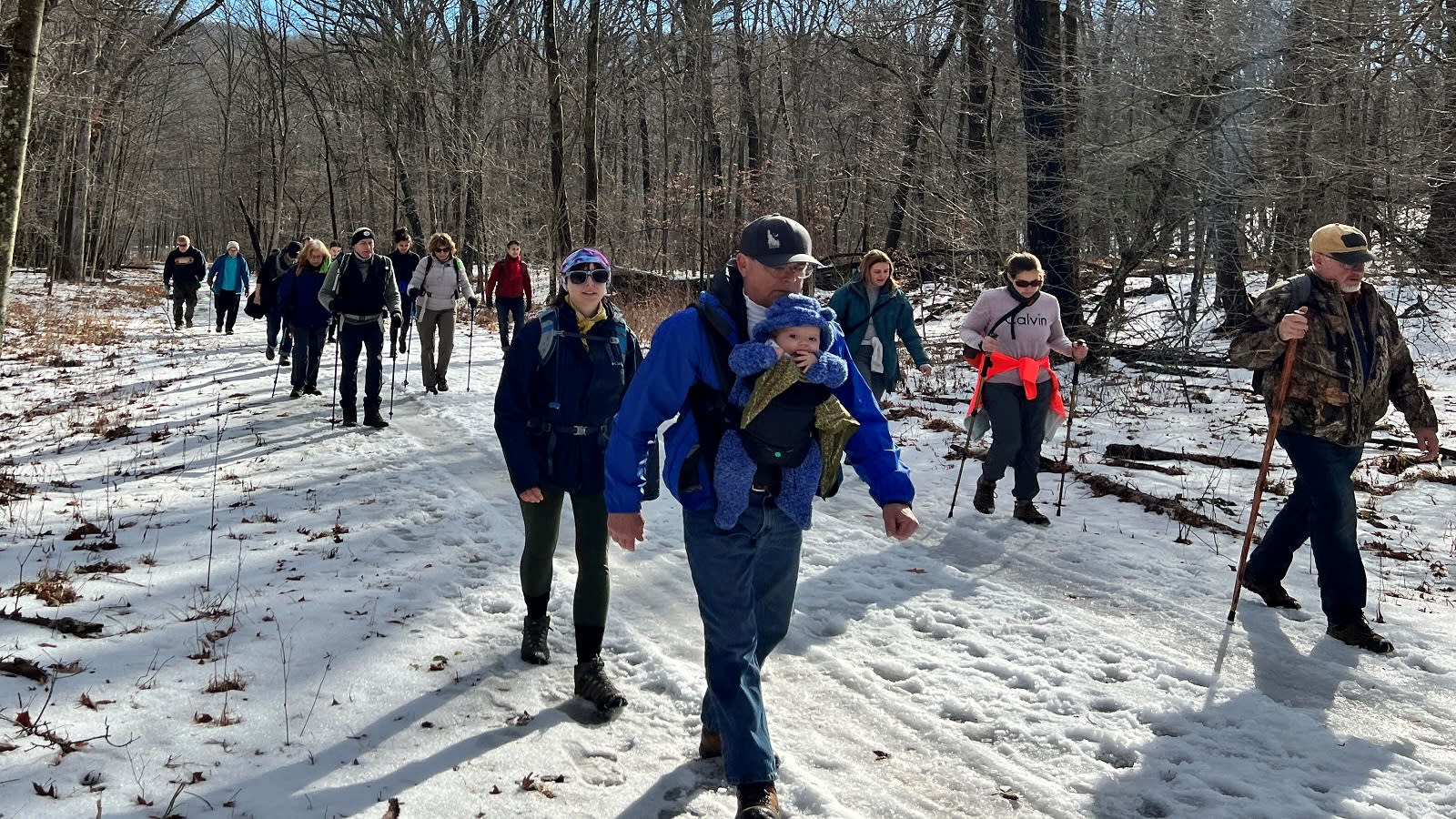Hikers of all ages enjoyed the First Day Hike at Laurel Hill State Park.