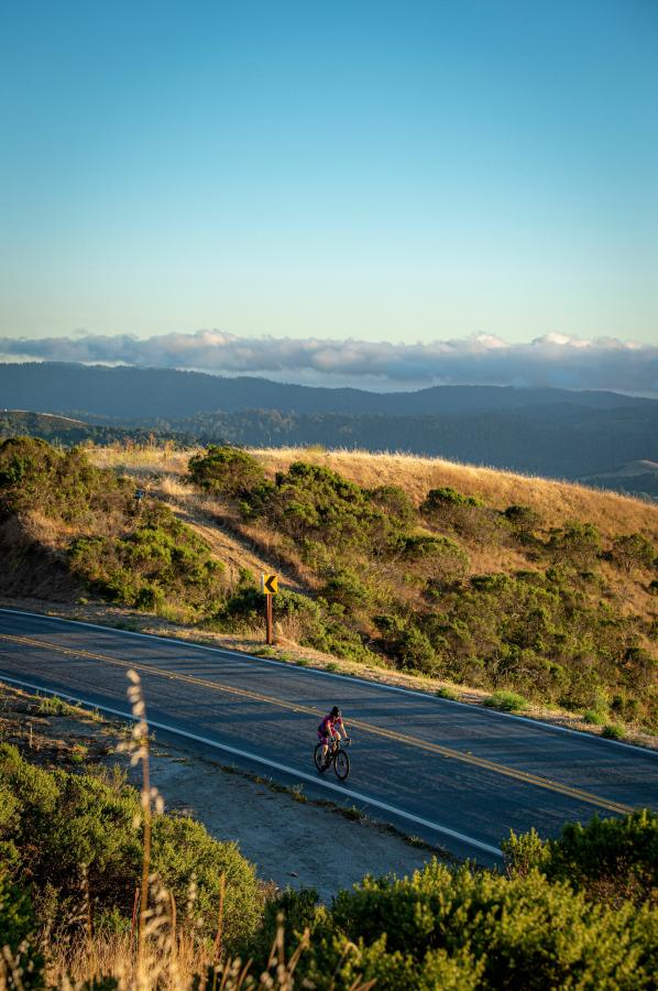 Biking along Canada Road