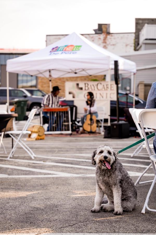Dog at De Pere Farmers Market