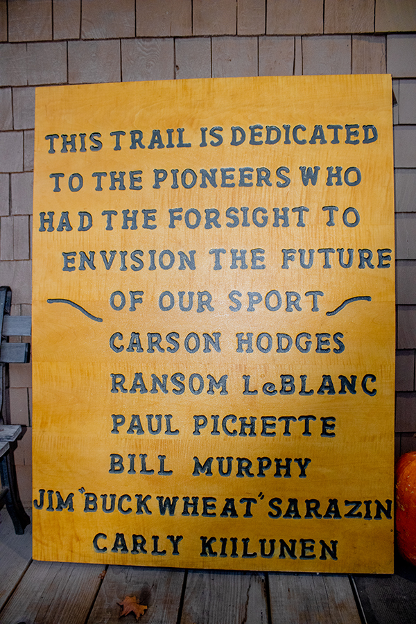 a wooden sign