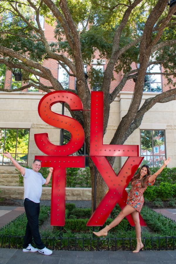SLTX sign at Sugar Land Town Square