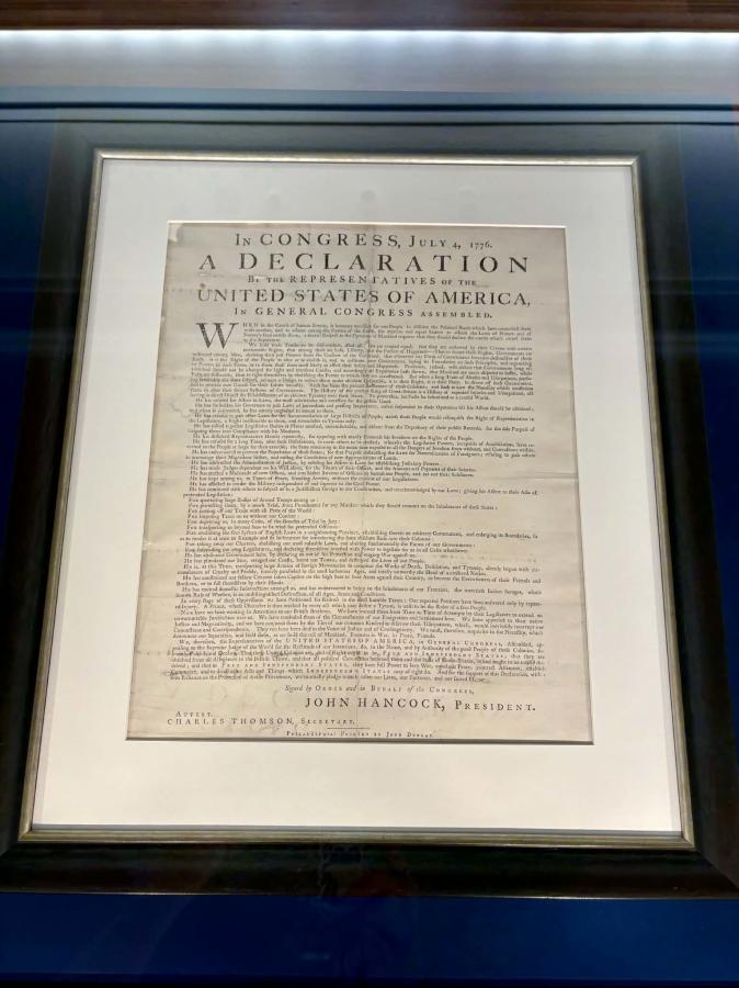 Declaration of Independence Lilly Library at Indiana University Bloomington