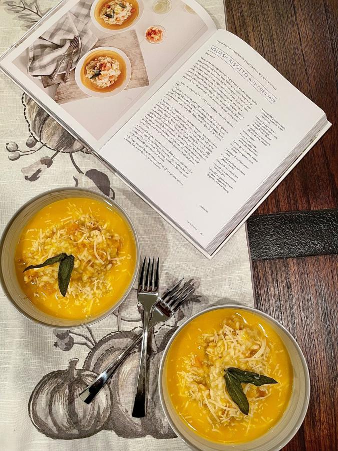 Squash Risotto with Fried Sage