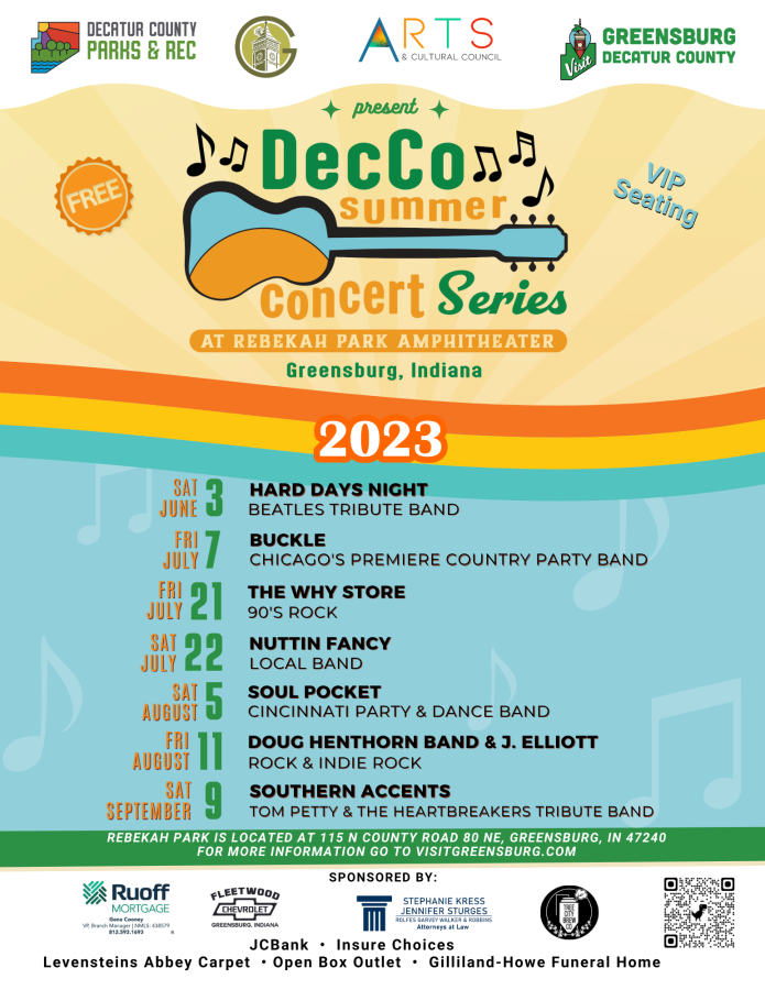2023 Concert Series Scehddule